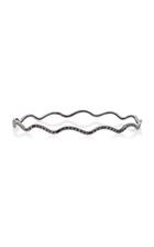 Ofira 18k Black Gold Black Diamond Swirl Bangle