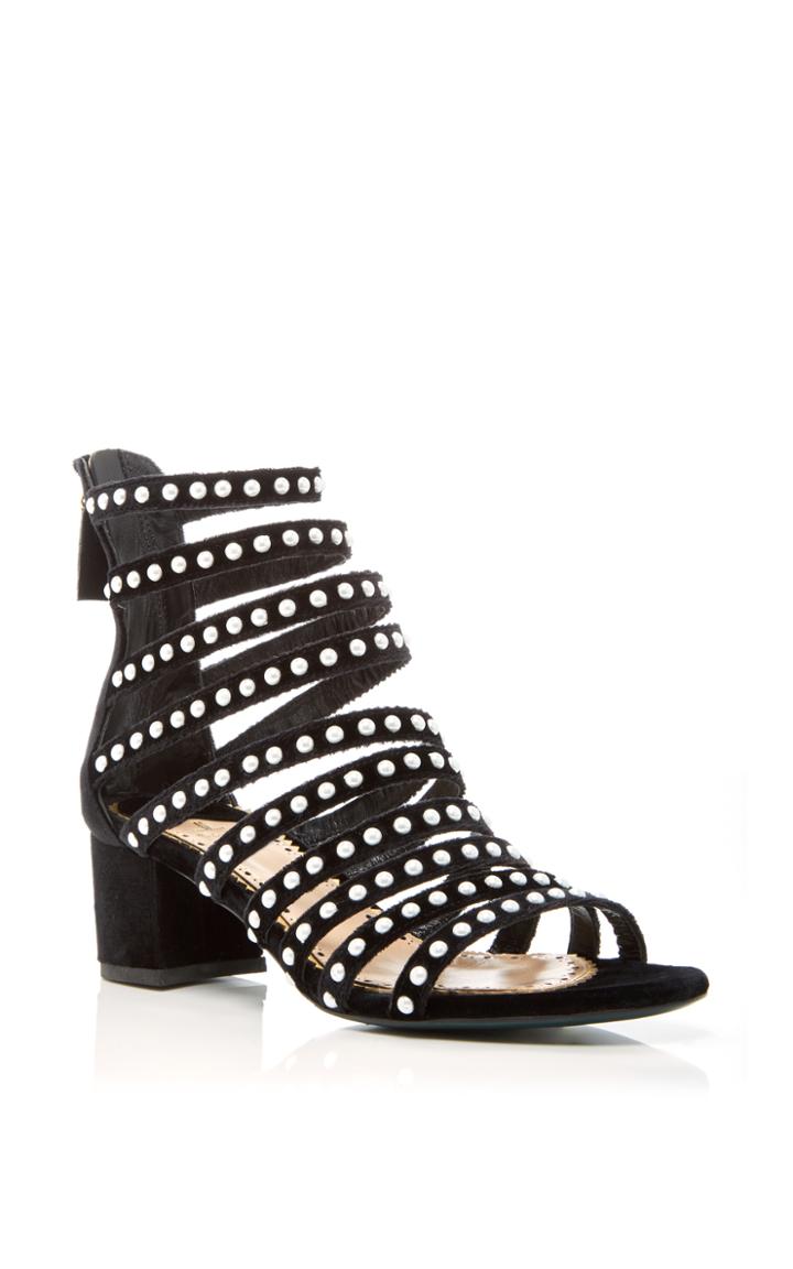 Louis Leeman Pearl Studded Strappy Sandal