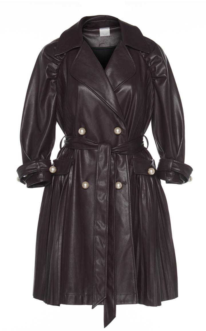 Huishan Zhang Madison Leather Coat