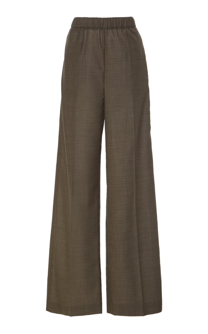 Agnona Pleated Wide Leg Trousers
