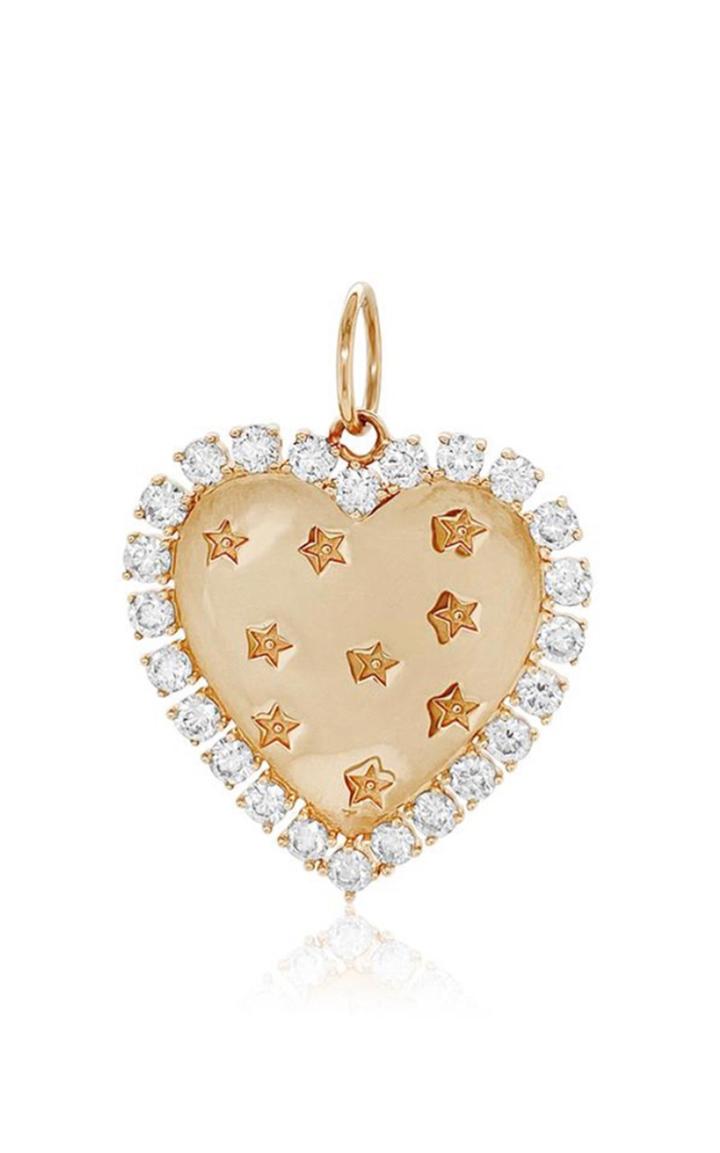 Moda Operandi Colette Jewelry 18k Yellow Gold & Diamond Heart Charm