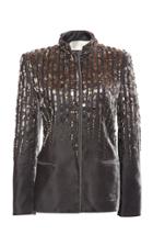 Moda Operandi Alberta Ferretti Embellished Velvet Jacket