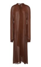 Moda Operandi Prada Tie Back Long Sleeved Midi Dress Size: 38