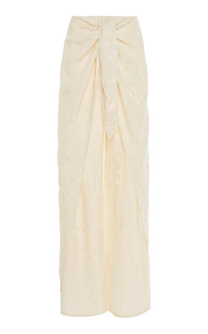Johanna Ortiz When The Sky Is Clear Skirt-overlay Jacquard Pants