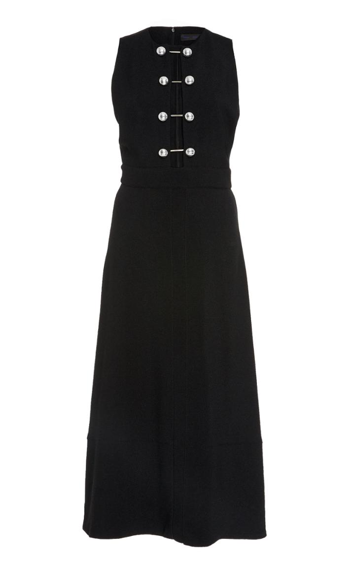 Proenza Schouler Barbell Cut-out Crepe Midi Dress