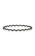 Ofira 18k Black Gold Black Diamond Wave Bangle