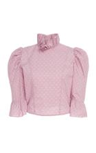 Batsheva Simple Ruffle Cotton Top