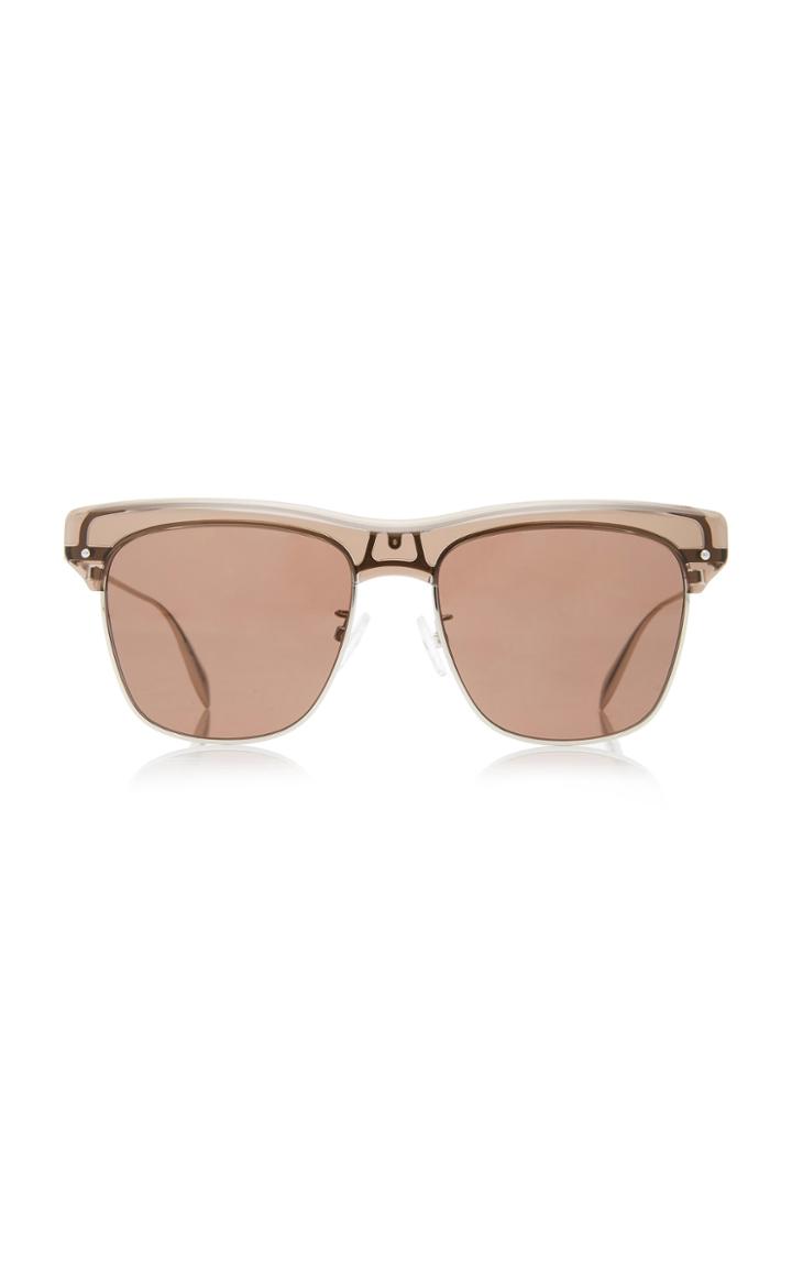 Alexander Mcqueen Unisex D-frame Acetate Sunglasses