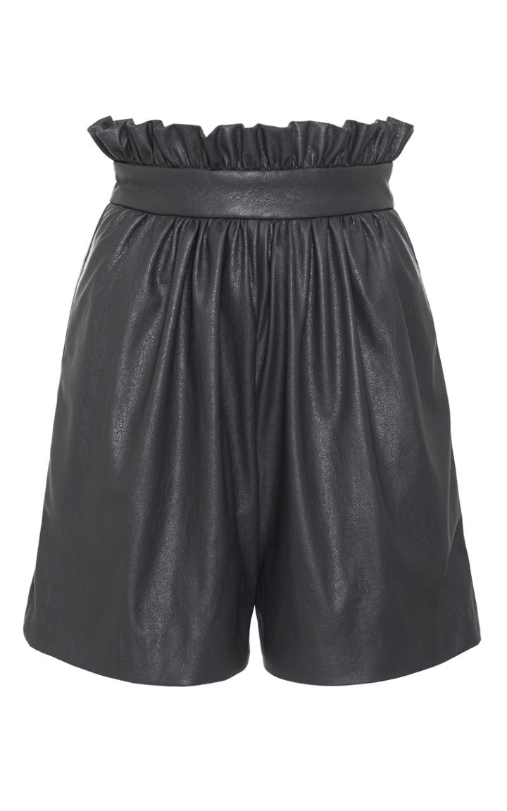 Kalmanovich Faux Leather Shorts