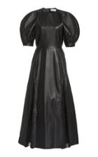 Moda Operandi Gabriela Hearst Sheena Puff-sleeve Leather Dress