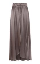 Adriana Iglesias Eden Silk Satin Maxi Skirt