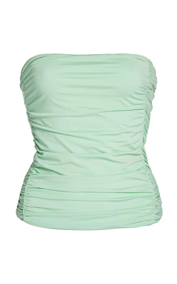 Johanna Ortiz Magic Mint Strapless Rash Top