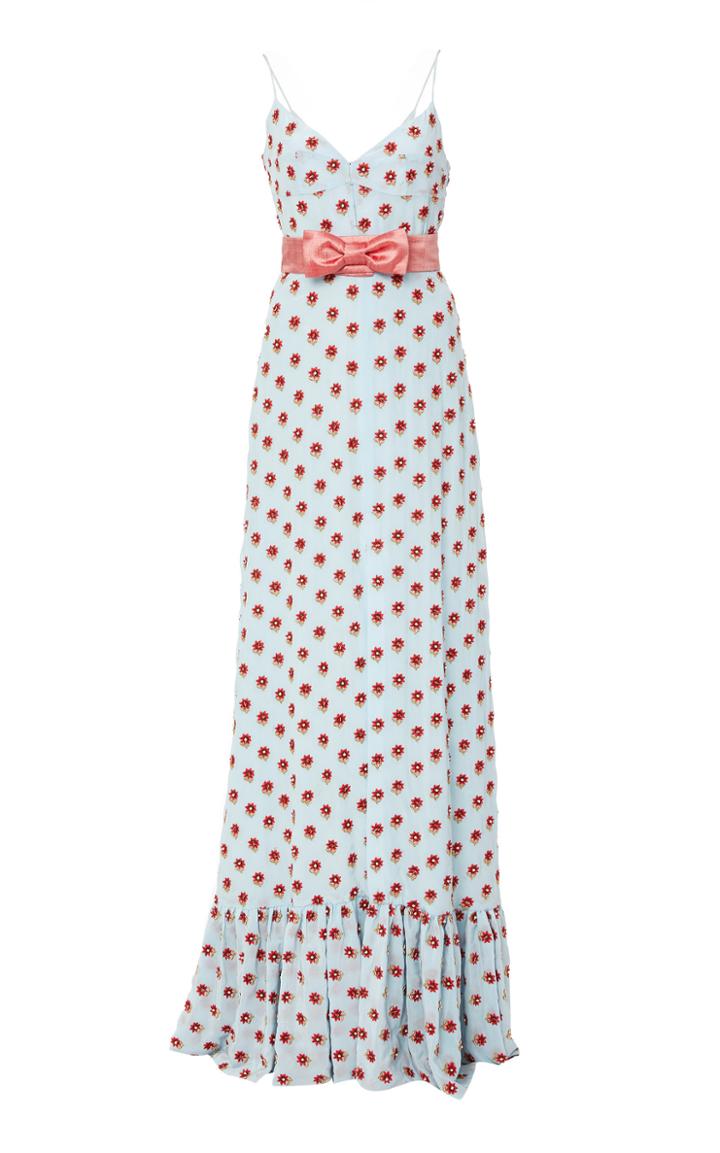 Markarian Georgiana Beaded Silk Gown