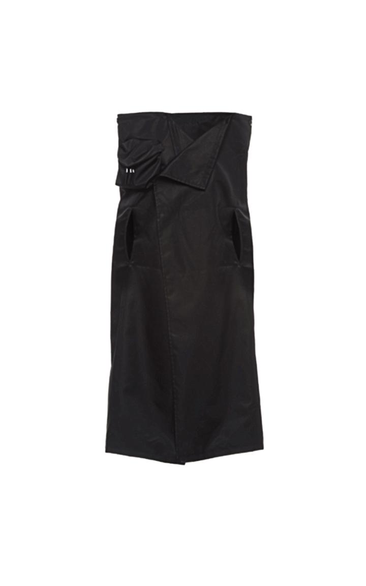 Moda Operandi Prada Draped Gabardine Raincoat