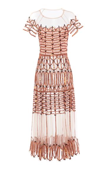 Temperley London Clio Embellished Tulle Dress