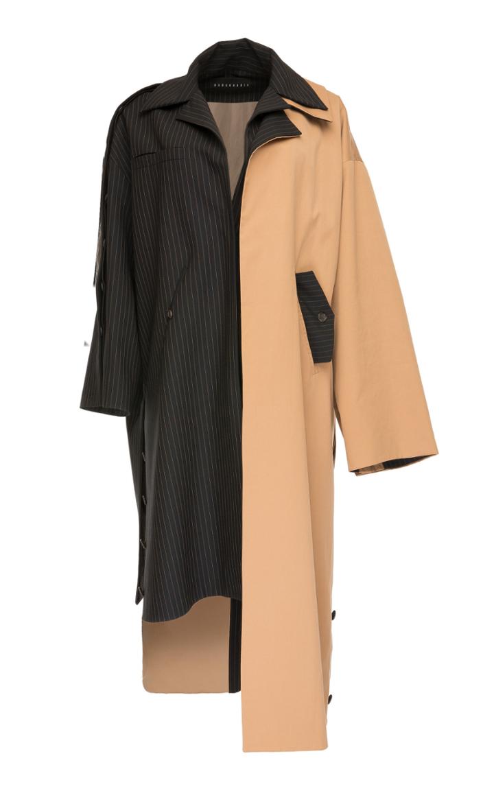 Babukhadia Contrasting Reversible Trench Coat