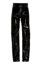 Zeynep Aray High Waisted Patent Leather Pants