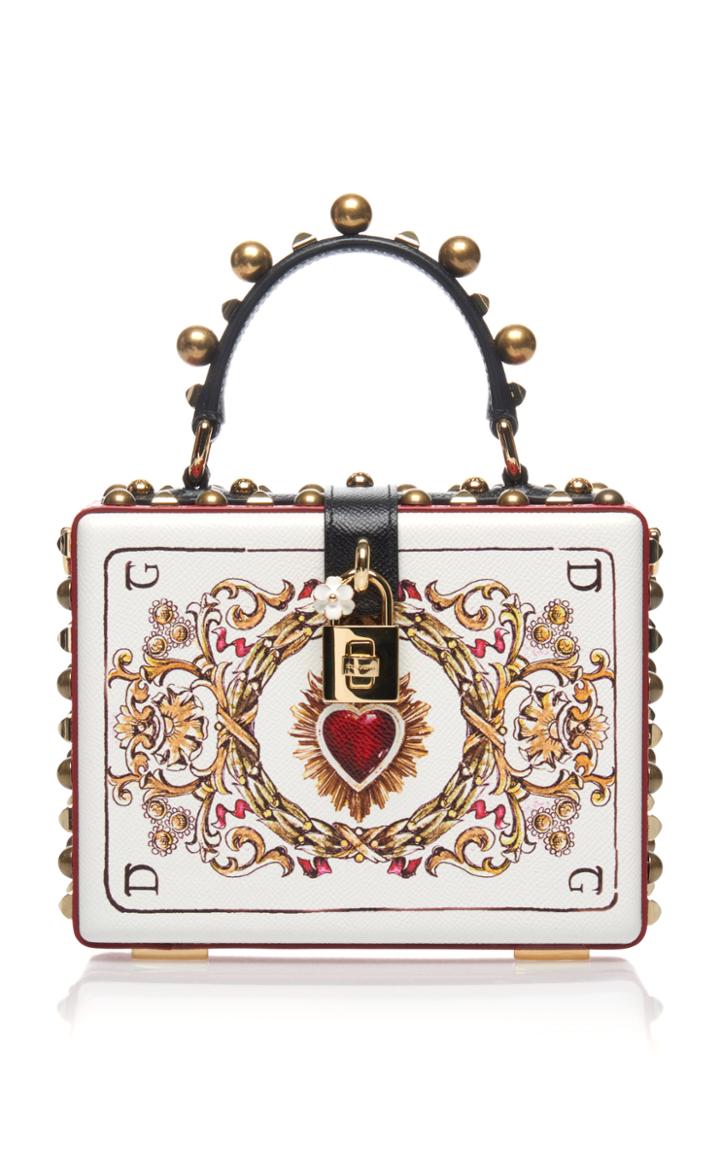 Dolce & Gabbana Embellished Leather Box Bag