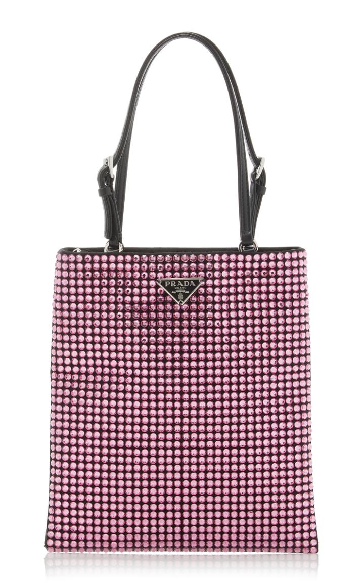 Prada Crystal Mini Bi-color Crossbody Bag