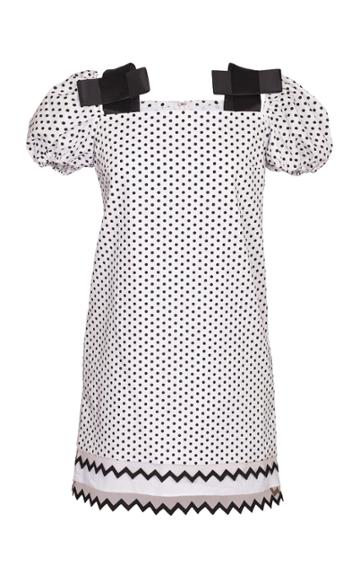 Yanina Demi Couture Polka Dot Cold Shoulder Mini Dress