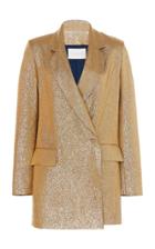 Leal Daccarett Donna Oversized Lam Single-breasted Jacket