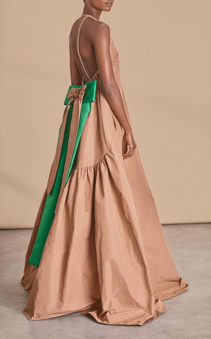 Rochas Orzo Low Back Gown