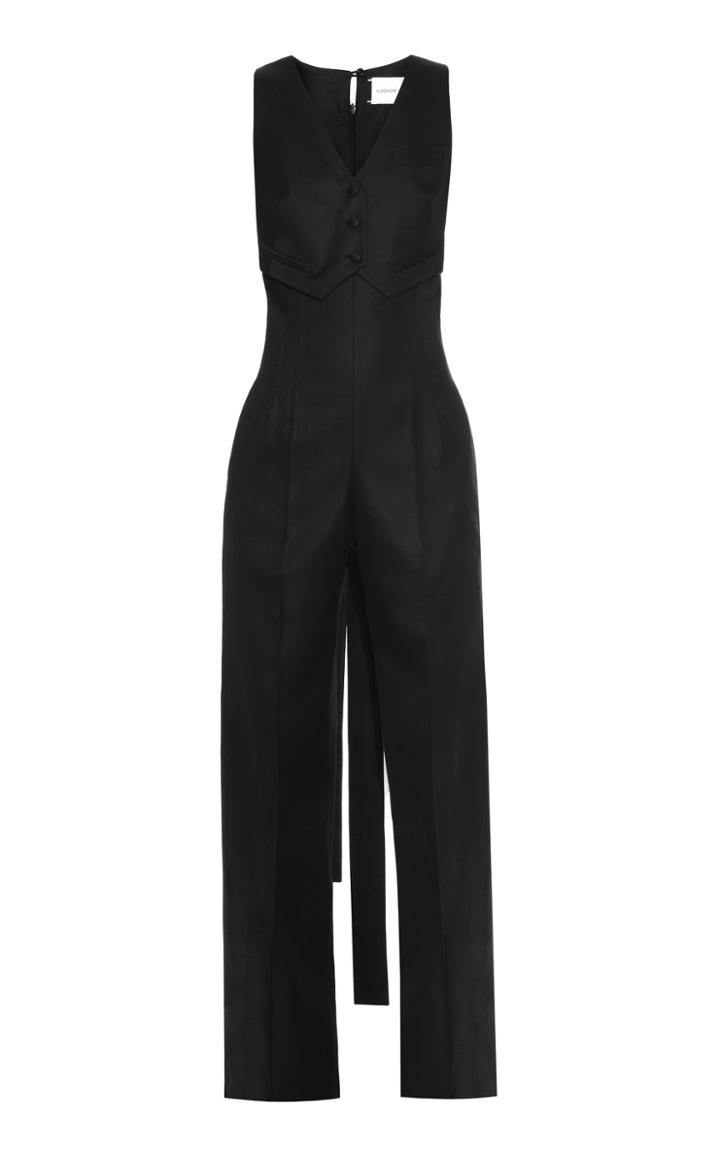 Moda Operandi Aleksandre Akhalkatsishvili Slim Vest Cotton Jumpsuit Size: M