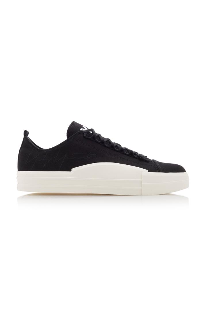 Y-3 Yuben Embroidered Canvas Sneakers
