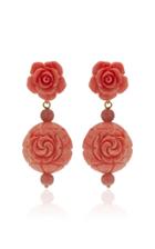 Jennifer Behr Bonnie Rhodonite And Resin Earrings