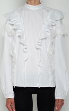 Moda Operandi Giambattista Valli Ruffled Cotton Shirt