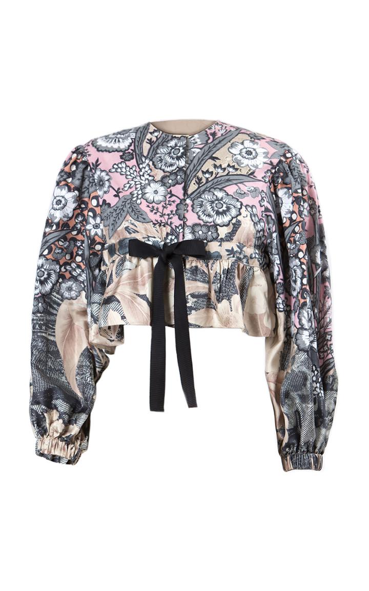 Moda Operandi Biyan Kukino Silk Bolero Jacket