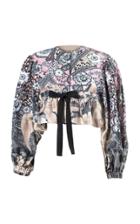 Moda Operandi Biyan Kukino Silk Bolero Jacket