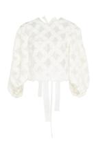Cecilie Bahnsen Agnes Silk Puff Sleeve Blouse