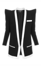 Moda Operandi Balmain Oversized Crepe Blazer