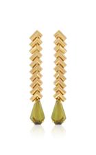 Moda Operandi Leda Madera Isabella Gold-plated And Glass Earrings