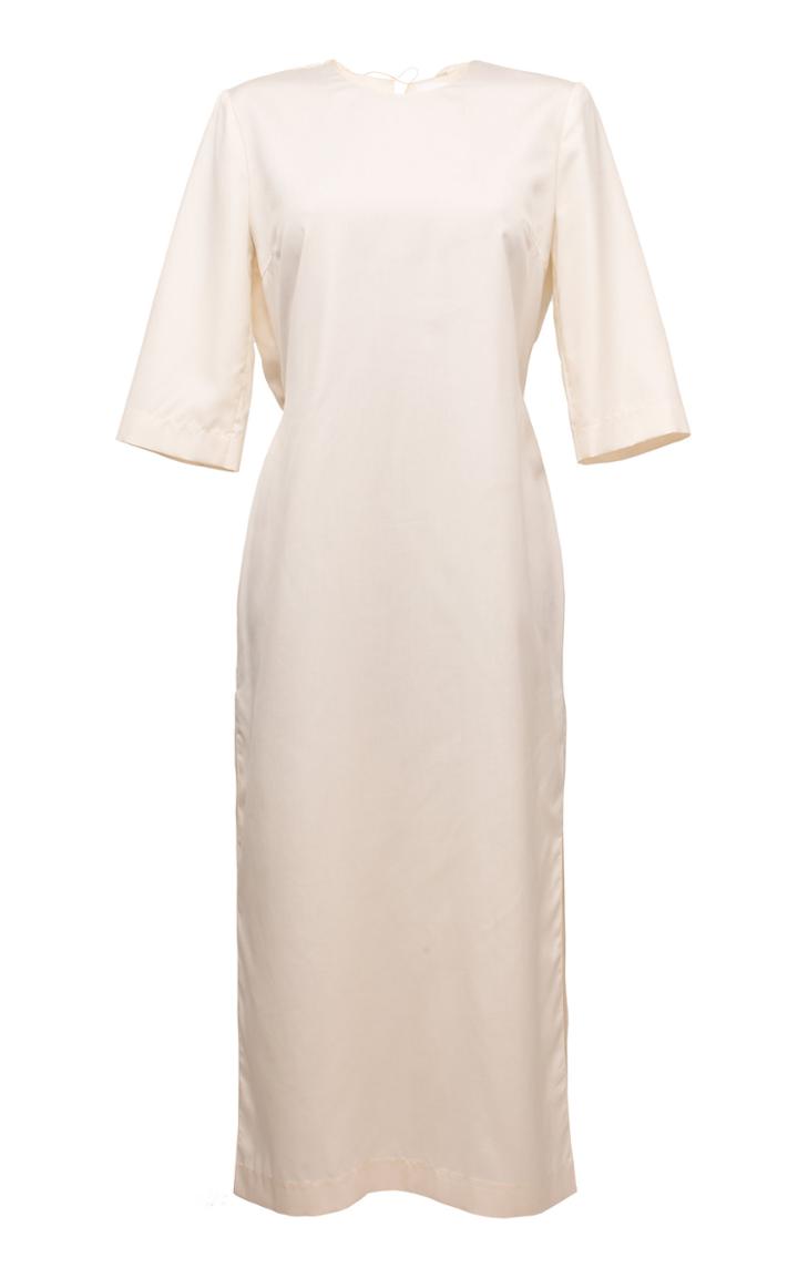 Moda Operandi Lake Studio Quarter Sleeve Silk Midi Dress Size: 38