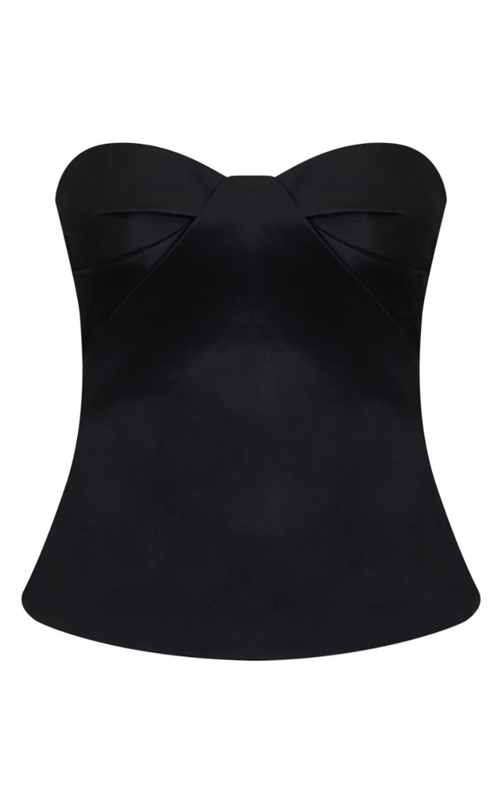 Safiyaa Mabille Stretch Satin Corset Top