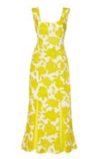 Moda Operandi Rowen Rose Flounce-detailed Crepe Midi Dress Size: 32