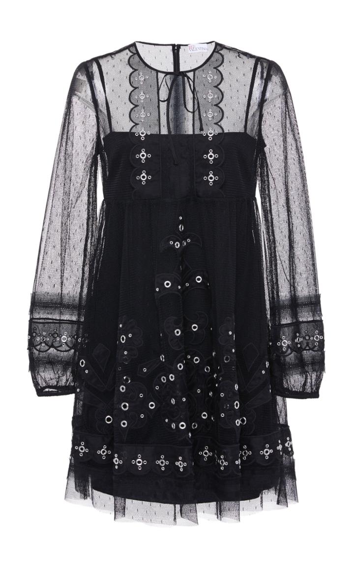 Red Valentino Sheer Mini Dress