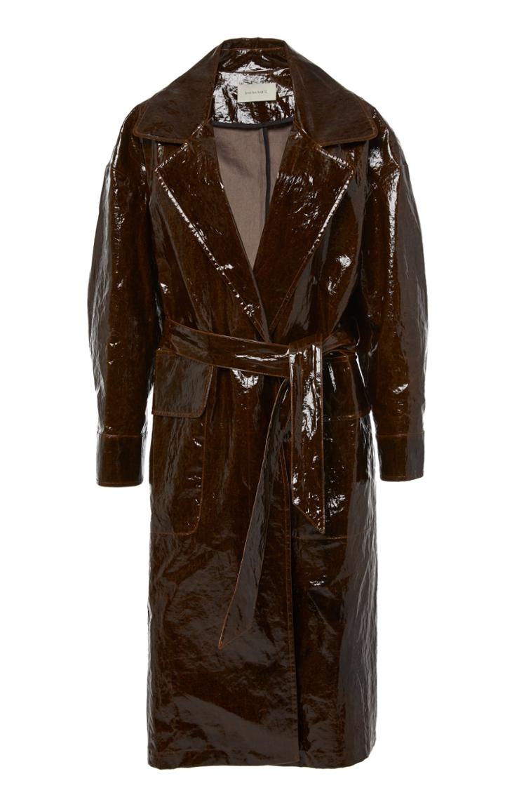 Shaina Mote Atlas Vinyl Trench Coat