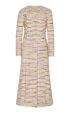 Brock Collection Palagano Tweed Pleated Coat