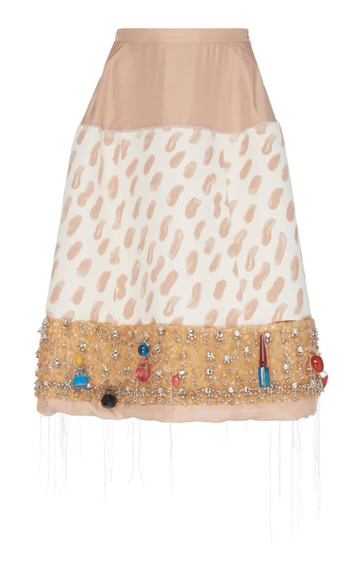 Marni A-line Cotton-blend Skirt