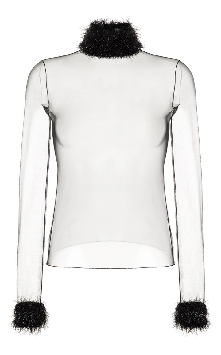 Rasario Long Sleeve Sheer Top