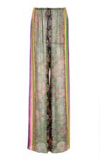 Alexis Ikdea Printed Chiffon Wide-leg Pants