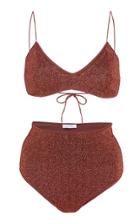 Oseree Lumire Stretch-lurex Bikini Size: L