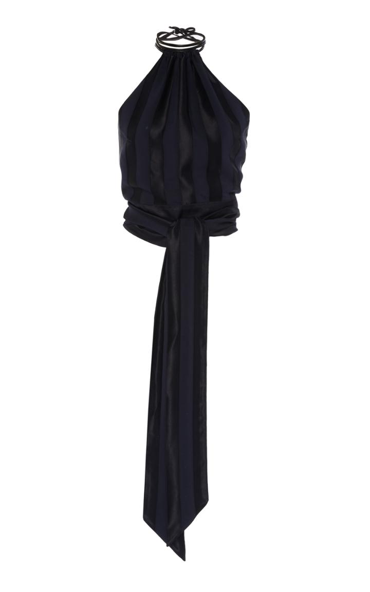 Martin Grant Halter Neck Wrap Top