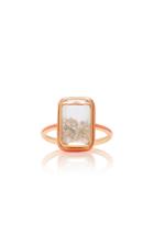 Moda Operandi Moritz Glik 18k Rose Gold Diamond And Enamel Shaker Ring