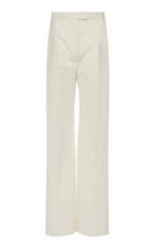 Brock Collection Orfeo Cotton And Linen Straight-leg Pants