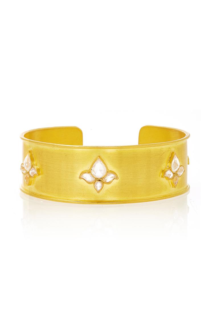 Munnu The Gem Palace Rainbow Moonstone Lotus Cuff