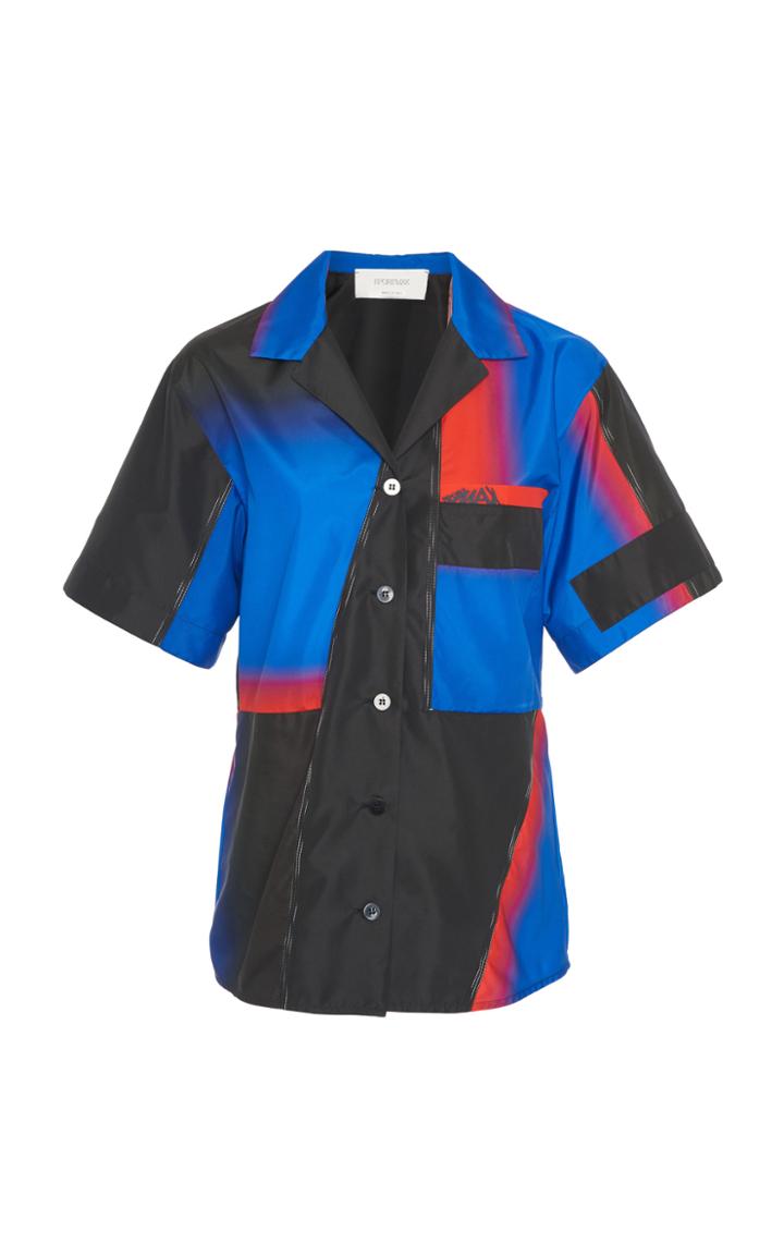 Sportmax Hieros Colorblock Poplin Top